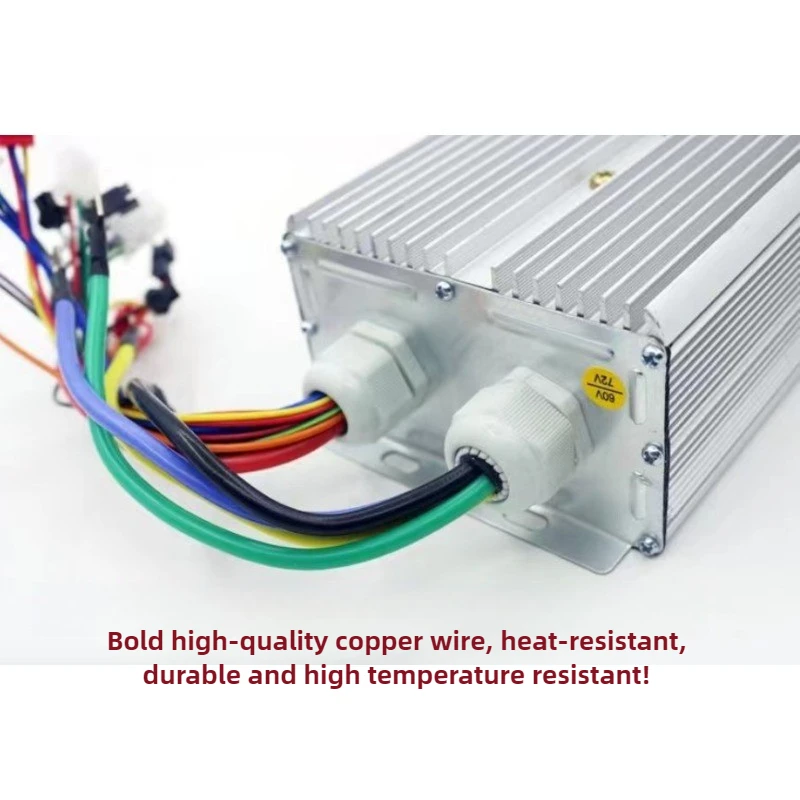 48V 60V 72V 84V 3000W Intelligent Brushless Controller Double Row  18MOS Transistor BLDC Motor Speed Controller for Motorcycle