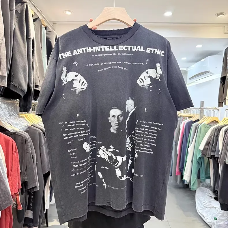 

Новые мужские футболки marcas plus The Anti-Intellectual Ethic, хлопковые футболки в стиле хип-хоп, для скейтбординга, уличные футболки, размер US e30