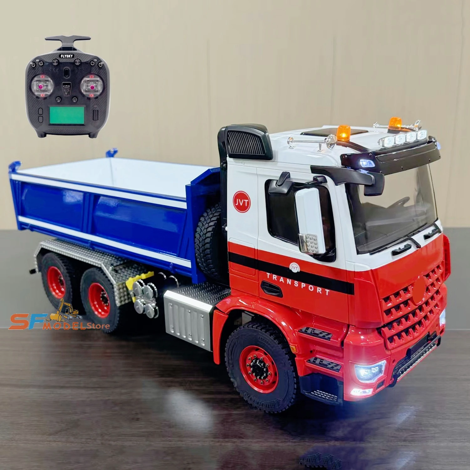 

RC Truck 1/14 6X6 Гидравлический RC Самосвал Версия RTR со световой и звуковой системой 3-скоростная трансмиссия Модель автомобиля с дистанционным управлением