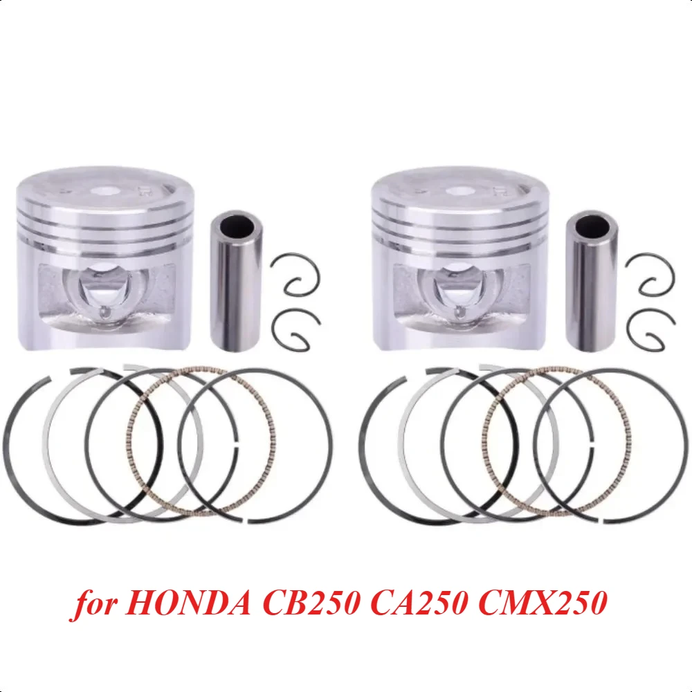 

53mm 53.25mm 53.5mm 53.75mm 54mm Motorcycle Piston Ring Kit 13101-KR3-013 for Honda CA250 CB250 CMX250 CA CM 250 KR3