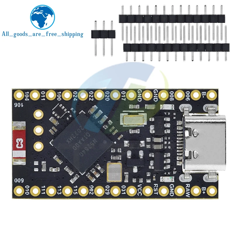 Imagem -02 - Development Board Compatível com Nicenano V2.0 Bluetooth Charging Management Pro Micro Nrf52840 Nrf52840