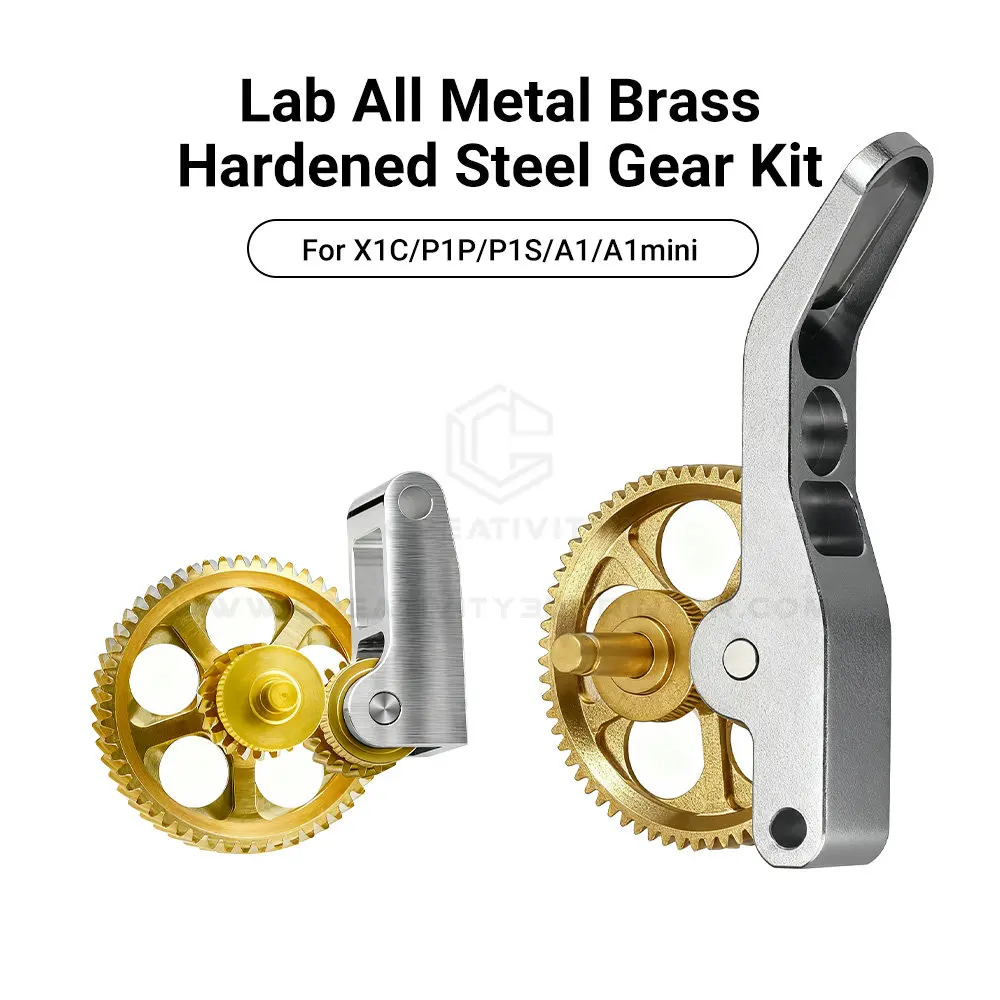 Labx1 P1P P1S Upgrade Vollmetall-Extrudergetriebe CNC Nano-beschichteter Extrusionskopf-Getriebesatz für Lab A1 A1 Mini P1P 3D-Drucker