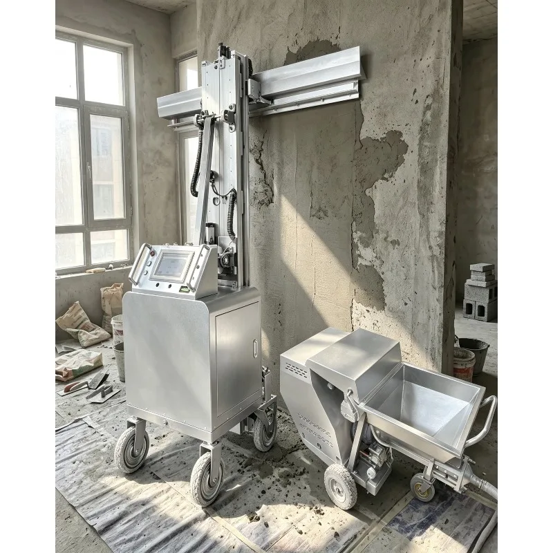 Automatic Intelligent Wall Rendering Robot Wall Plastering Machine,Cement Screeding & Wall Finishing Equipment for Construction