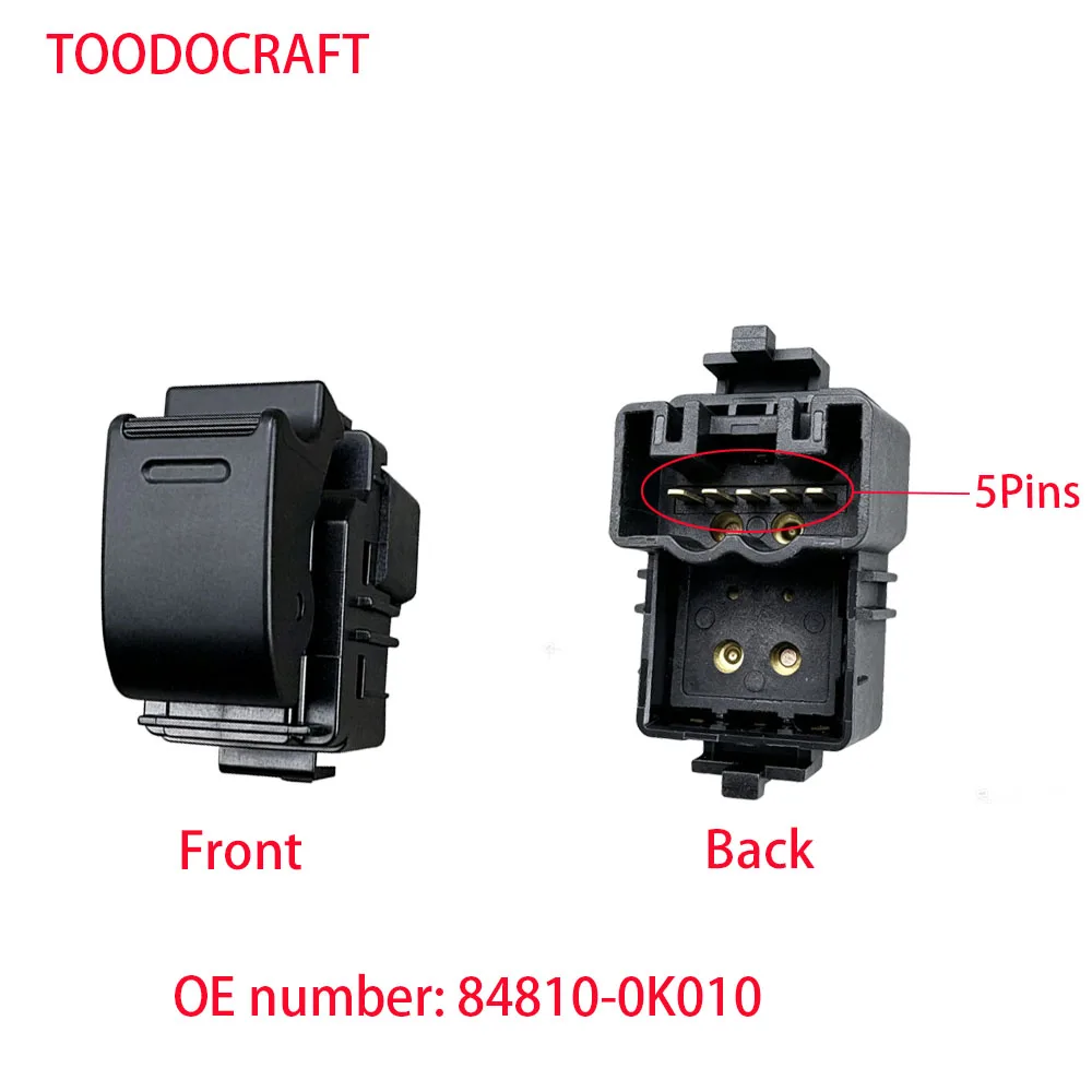 84820-0K020 Schakelaar voor elektrische ramen, linksvoor, bestuurderszijde, voor Toyota Hilux/Camry/Matrix/Corolla