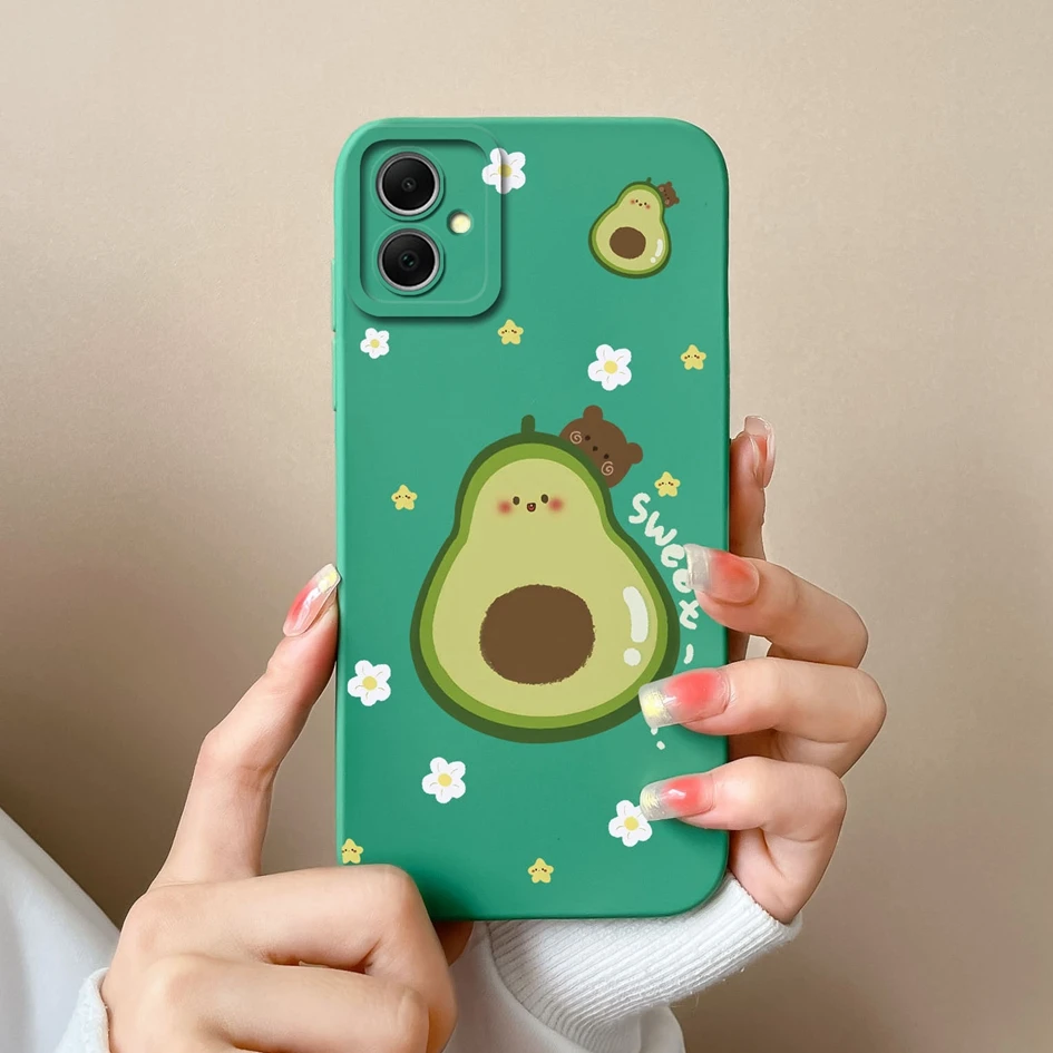 Phone Cases For Samsung A05 Back Cover Fashion Design Matte Shockproof Screen Protective Soft Silicone TPU For Galaxy A05s Funda