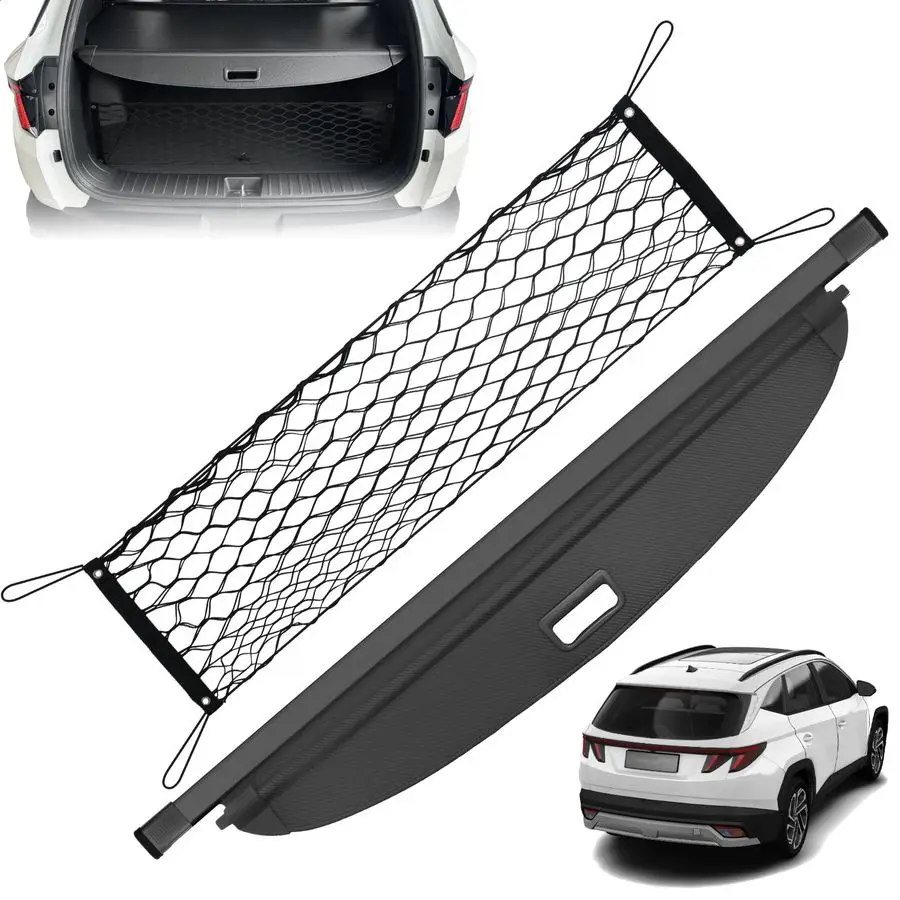 

Cargo Cover for Tucson 2026 2025 2024 2023 2022 Carbon Fiber Texture Trunk Cover, Car Accessories, AntiPeeping Luggage Privacy S