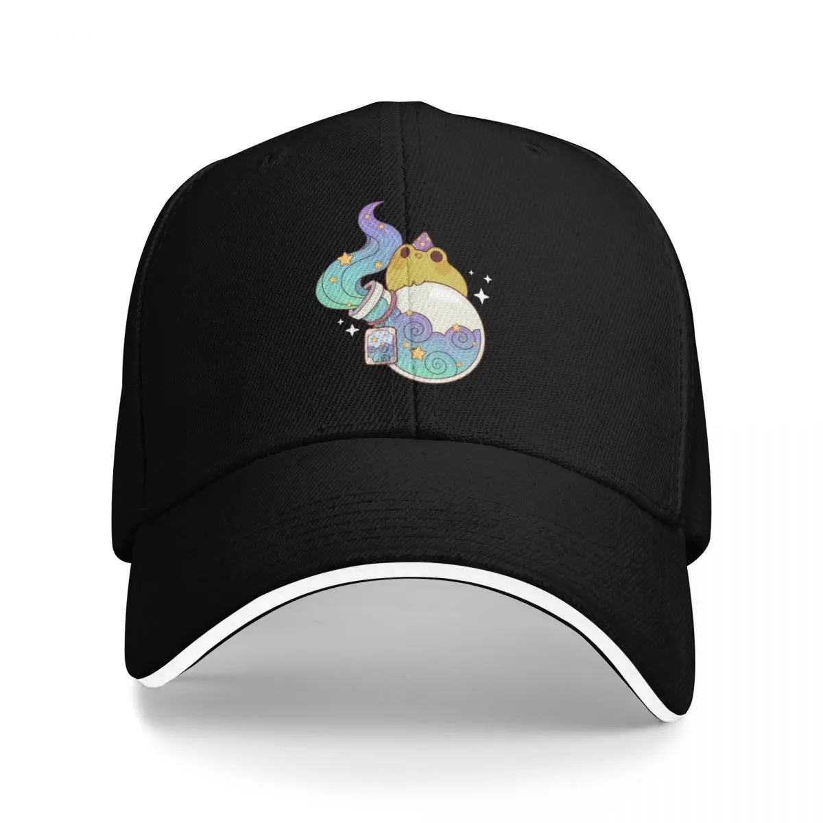

Dreamy water potion with wizard frog Baseball Cap Hat Baseball Cap Snap Back Hat Women's Golf Clothing Men's