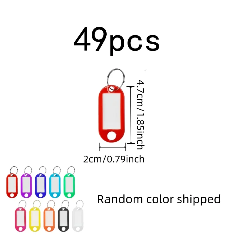 49 pcs Writable ID Labels with Lightweight Portable, ideal for Office Item Labeling and Home Storage Organizing