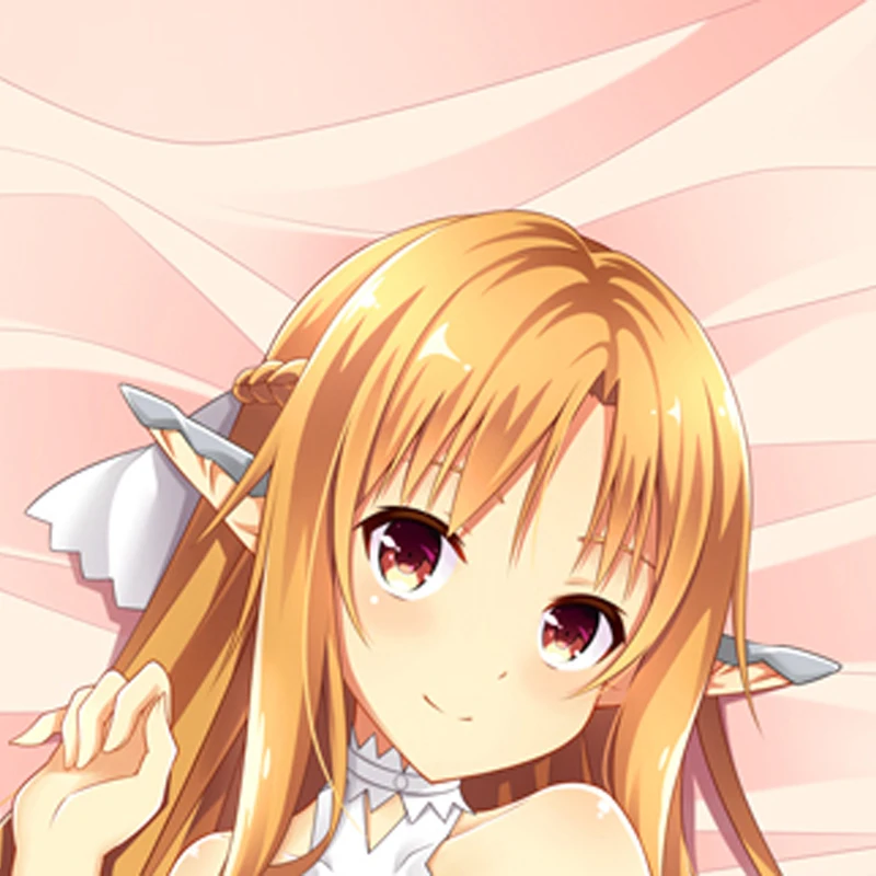 Dakimakura Anime Pillow Cover Asuna Yuuki Double Sided Print 2Way Cushion Cover Xmas Gifts