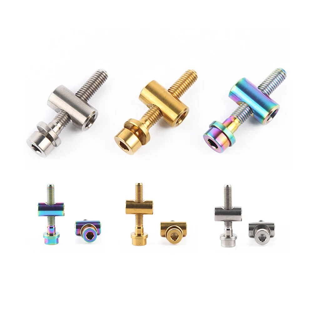 

Bicycle Seat Post Fixed Bolts TC4 Titanium MTB Road Bike Seatpost Saddle Fixed Screws M5x 30mm / x 35mm / x 40mm Drop shipping