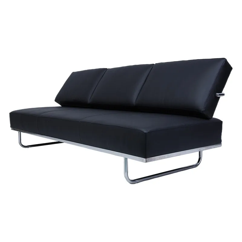 

Sofa double triple vintage leather armless clothing store sofa