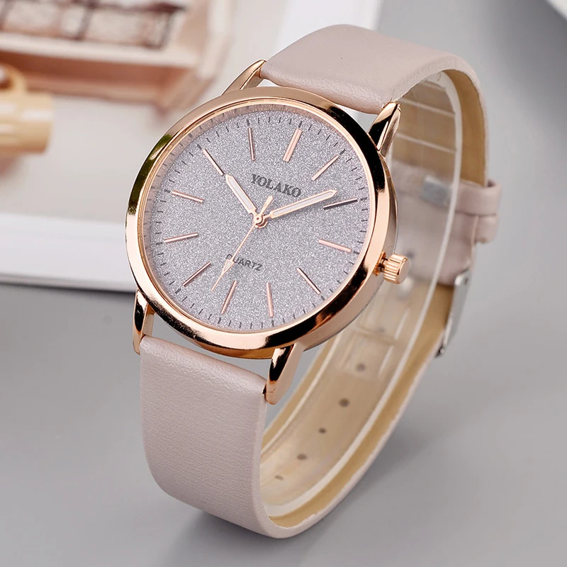 YOLAKO Fashion Star Watch Minimalism Women's Watches Leather Strap Quartz Wristwatches Bayan Kol Saati Cheap Price Dropshipping