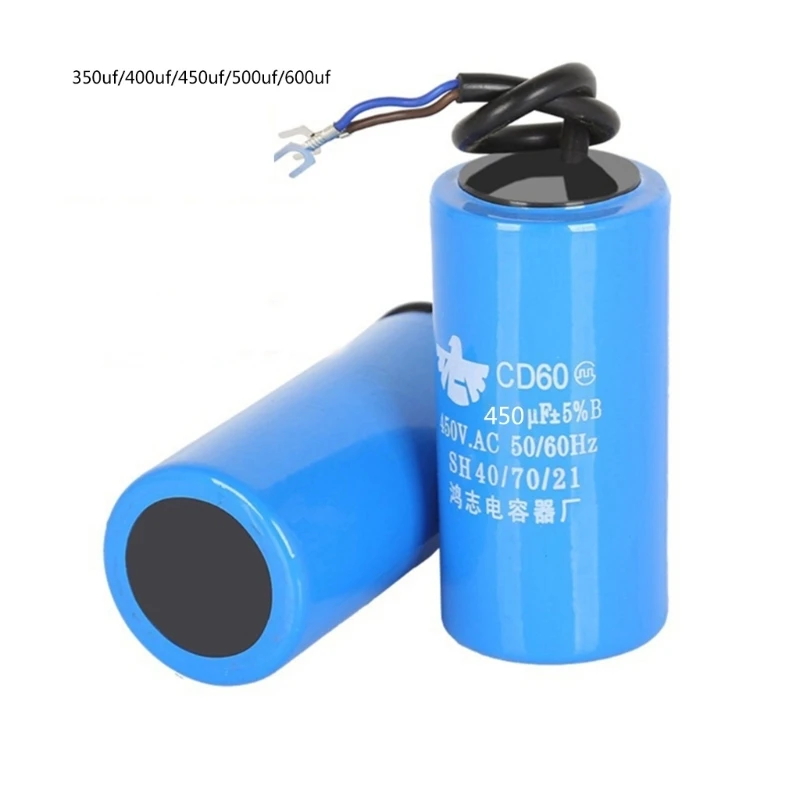 CD60 Capacitors Plastic Shell/Electrolytic Cell 450V 450VAC 350UF 400UF 500UF 600UF 450UF