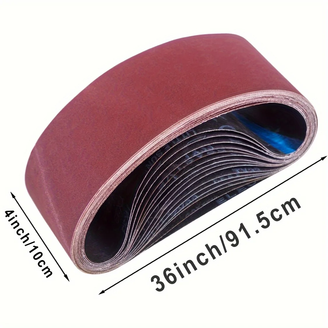 3-Pack 4x36 Inches, Belt 915x100mm Alumina Sandpaper (60-400 Grain Size) Wood Sanding, Special for Belt Sander