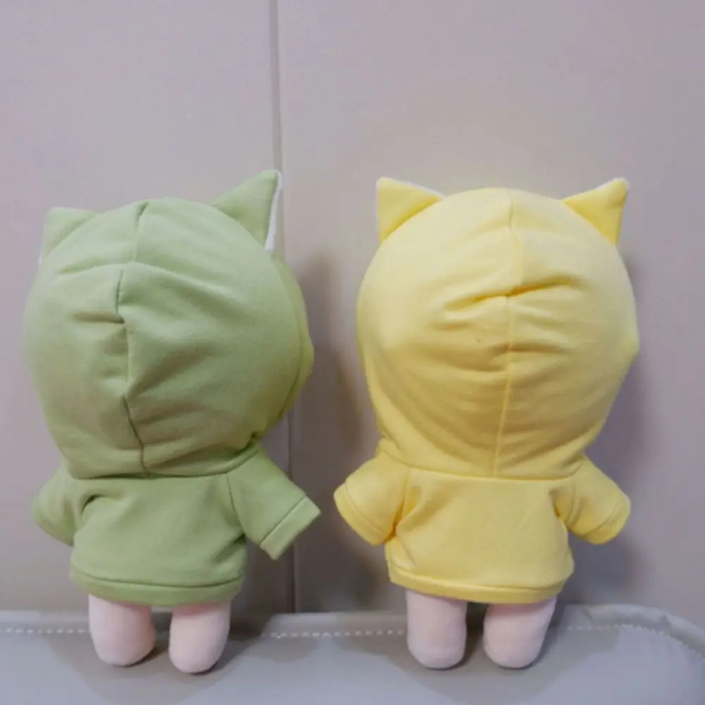 Sweat à capuche mignon 20cm coton poupée vêtements habiller bricolage vêtements idole poupée vêtements 5 couleurs chat en peluche jouet vêtements poupée accessoires