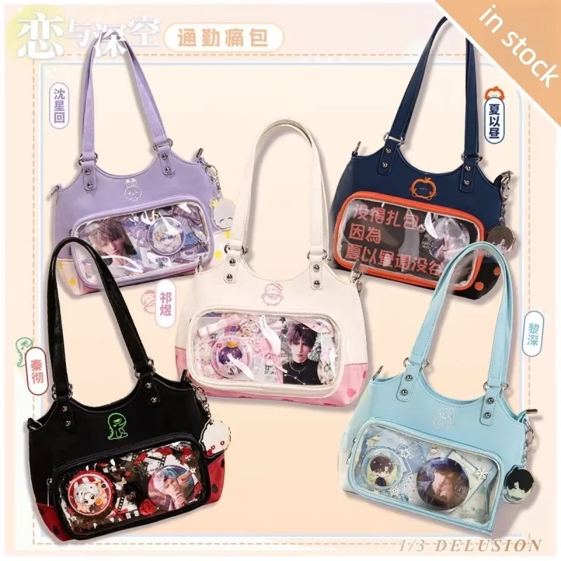 Auf Lager Anime Love And Deepspace Sylus Xavier Rafayel Zayne Caleb Peripherie-Cosplay Itabag Damenhandtasche Studenten-Fans Geschenke