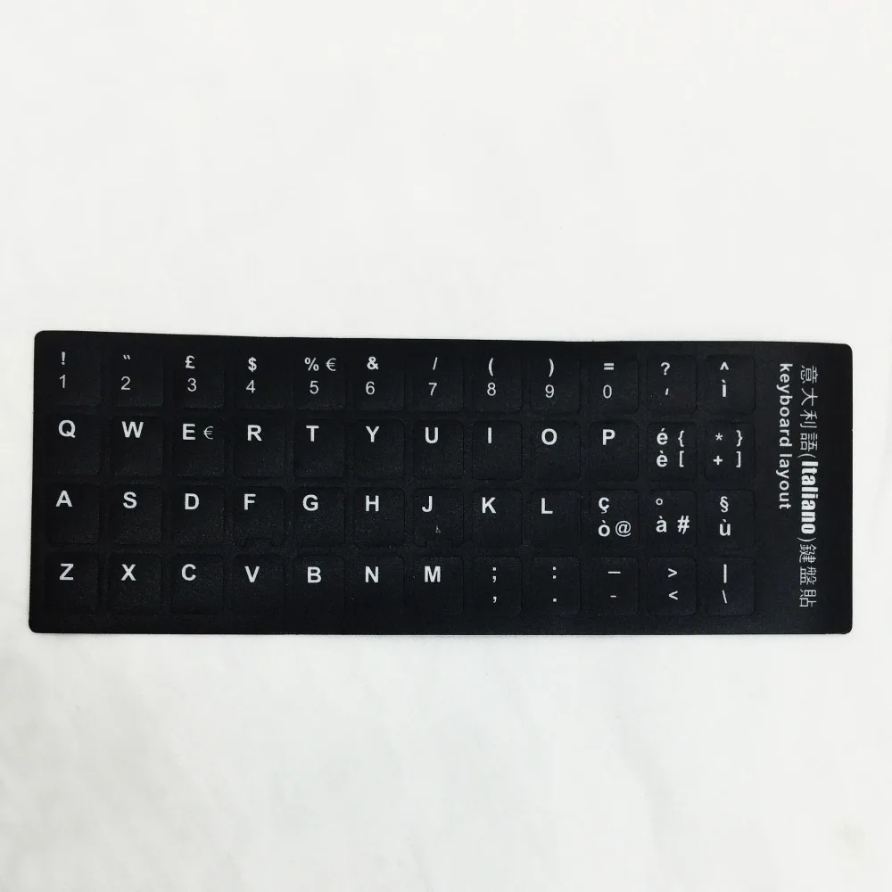 Laptop PC Multi-Language Alphabet Layout Deutsch Letter Protective Film Keyboard Decal Keyboard Stickers Alphabet Button Layout