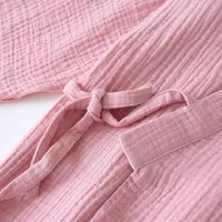 2026 Japanese Kimono Set 100%Cotton Pajamas Two-piece Couple Yukata Loose Men's And Women's Sweat Steaming Suit Home Service Set - Image 6