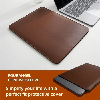 13 14 15 Inch Laptop Sleeve Carring Case PU Leather Water and Splash Proof Notebook Case…