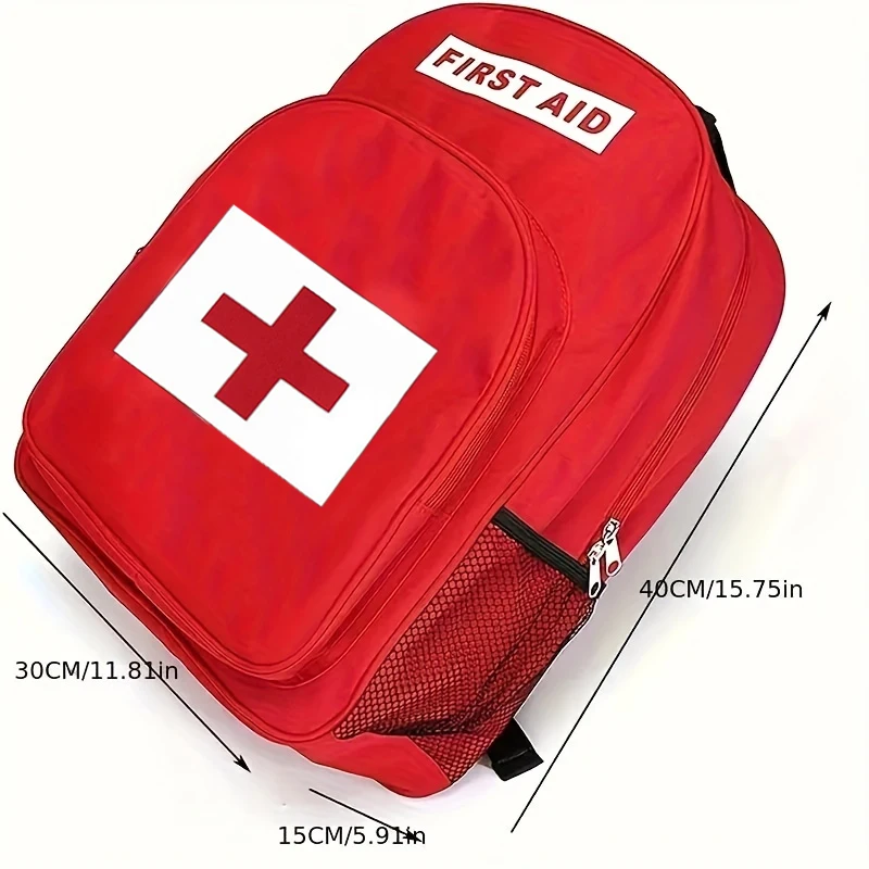 First Aid Bag Tactical Medical Bag Waterproof Outdoor Camping Durable Large Capacity First Aid Backpack （Only Bag）