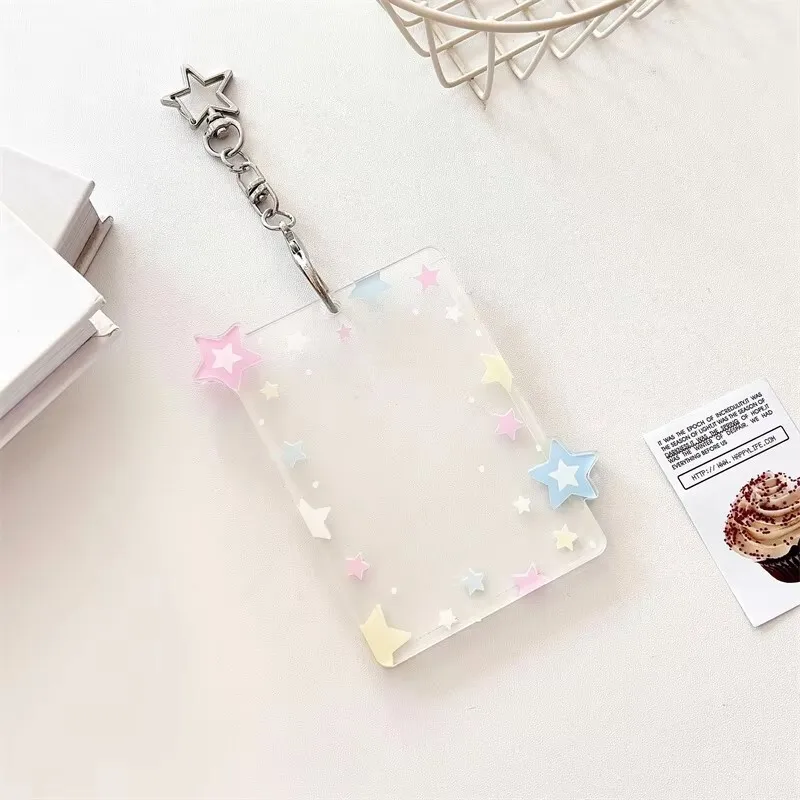 Transparent Photocard Holder Acrylic Postcard Card Holder 3 Inch Photo Card Card Holder Collector Card Hanging Decoration