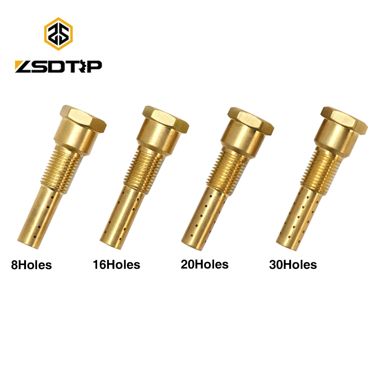 ZSDTRP 1 PC Carburetor Nozzle Jet Holder Set 8 16 20 30 Holes Main Nozzle PWK Carburetor Needle Jet Holder For PWK 21-34mm