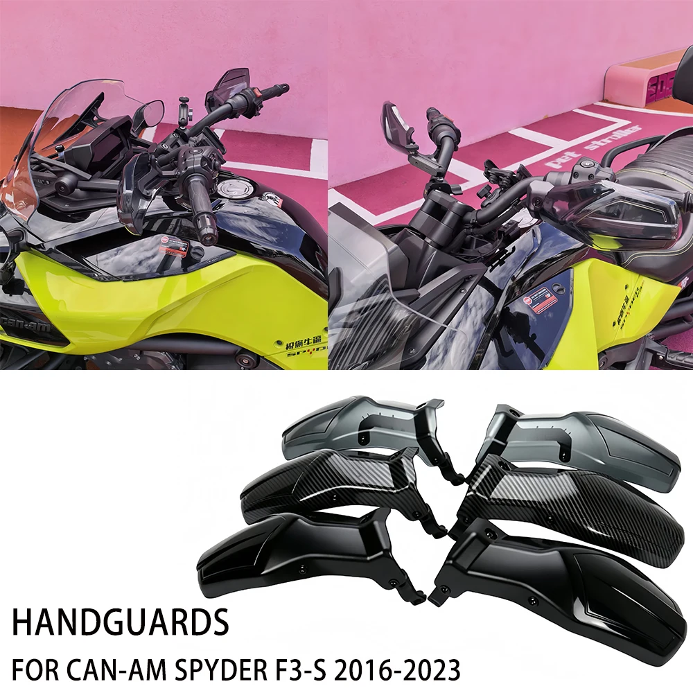 For Can‑Am Spyder F3‑S 2016‑2023 Anti‑Scratch Handlebar Hand Guards Wind Protection Handguards Aftermarket Motorcycle Parts