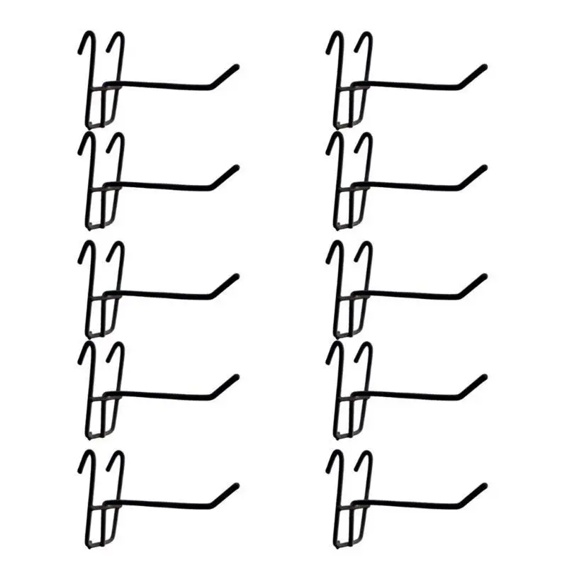 

31BB 10pcs Supermarket Pegboard Hooks Reusable Mesh Panel Hangers Wear-Resistant Storage Hook for Jewelry Organization