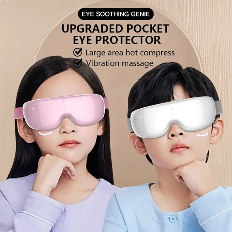 Smart Eye Massager Airbag Vibrerende Warm Kompres Massage Oogvermoeidheid Verlichting Slaapverbetering Relaxatie Anti-Eye Bag Bluetooth