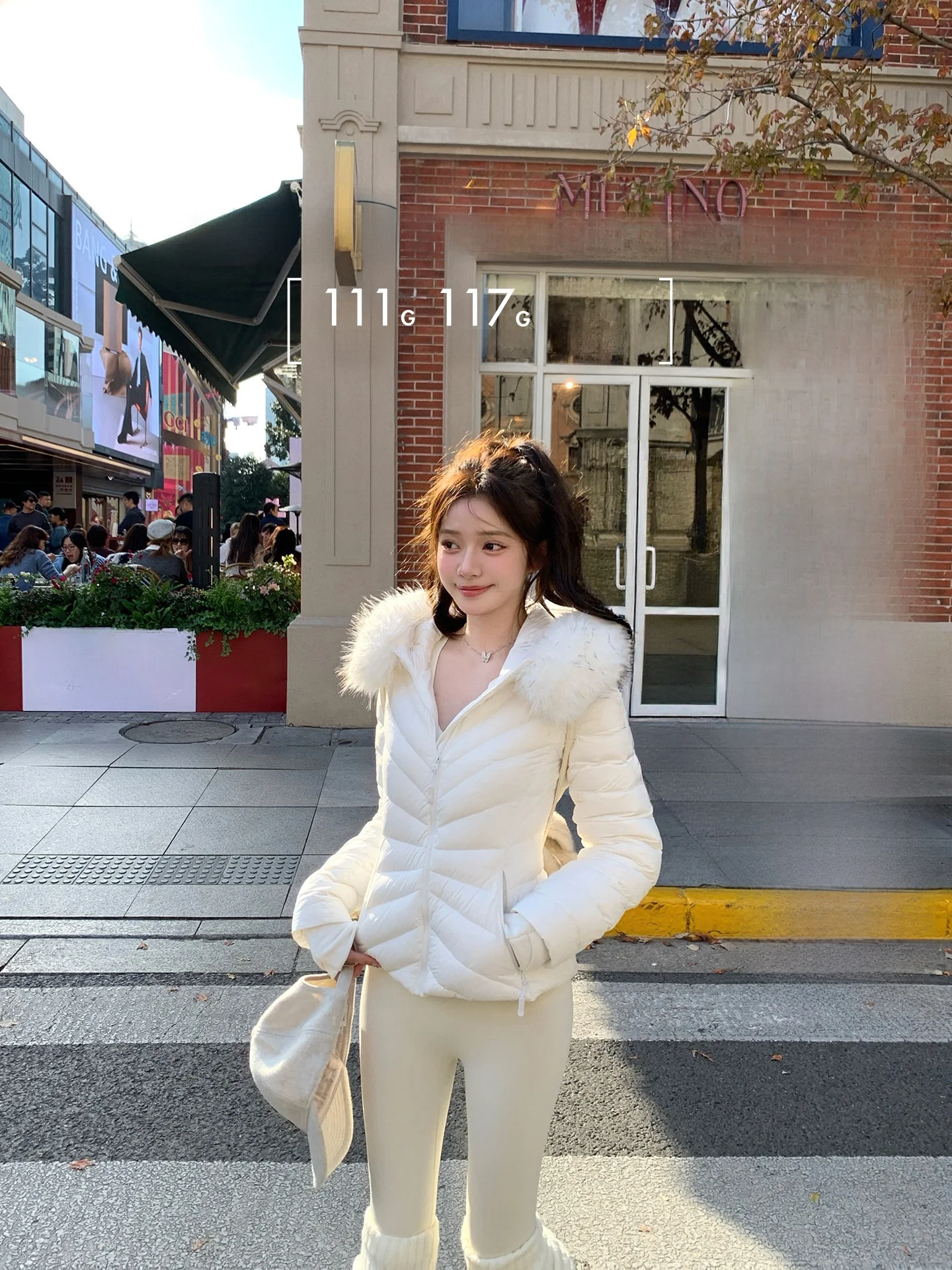 

Chen Jin Women's Winter Puffer Jaet Hooded Slim Fit Du down Coat Warm Ci Casual Sle Windproof Design Zipped Closure