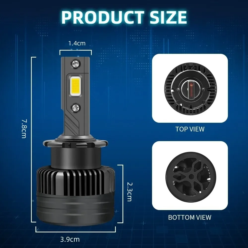 Kit De Faros Led D1s d2s D2R D3s D4s D5s D8s Para Xenón Canbus مناسبة لمرسيدس بنز، BMW، أودي، فولكس فاجن، بورش