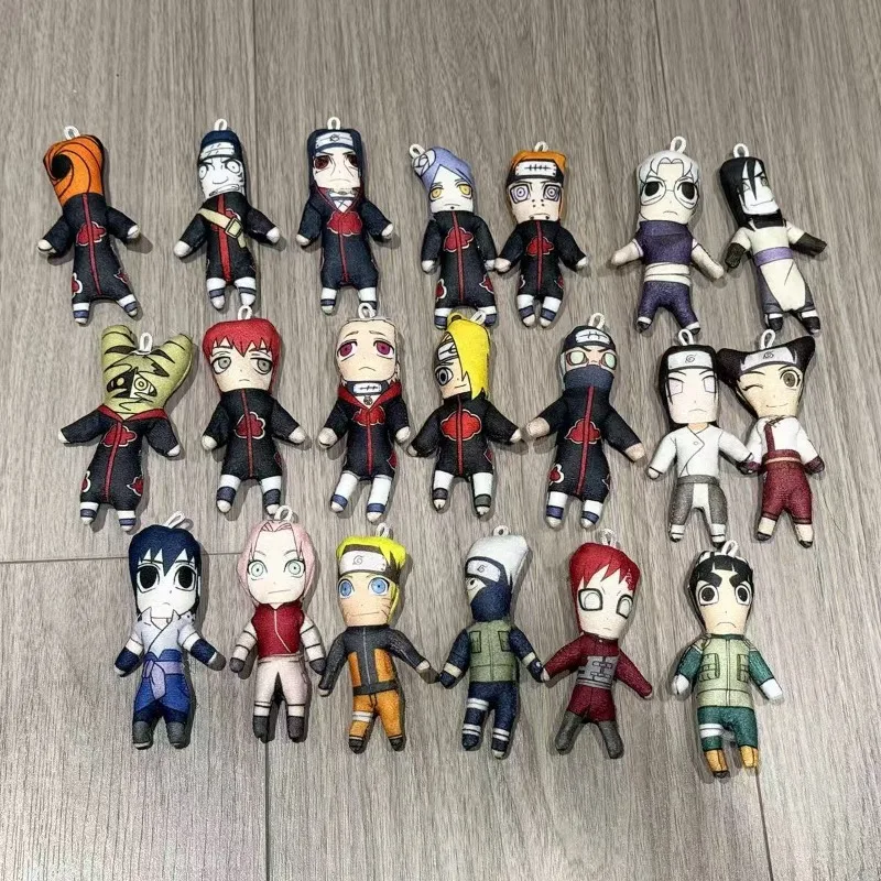 Naruto Mini Abstract Twisted Toy Pendant Funny Naruto Uzumaki DIY Figure Puppet Itachi Uchiha Plush Doll Kakashi Hatake Q Toy - view 2
