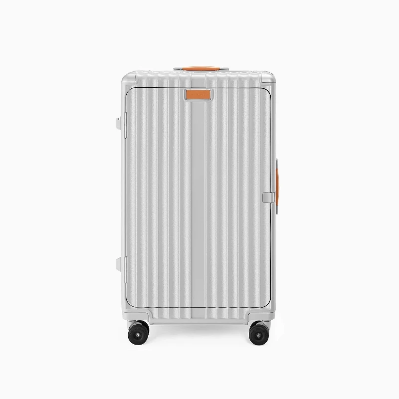 

Large Capacity Luggage Universal Wheel Multifunctional Trolley Case Side Open Cover Suitcase Password Leather
