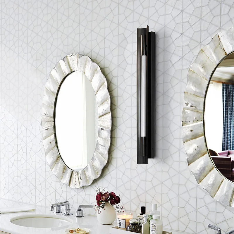 مصباح جداري مزخرف بخلفية تلفزيون لغرفة المعيشة وغرفة المعيشة بتصميم بسيط ما بعد الحداثة