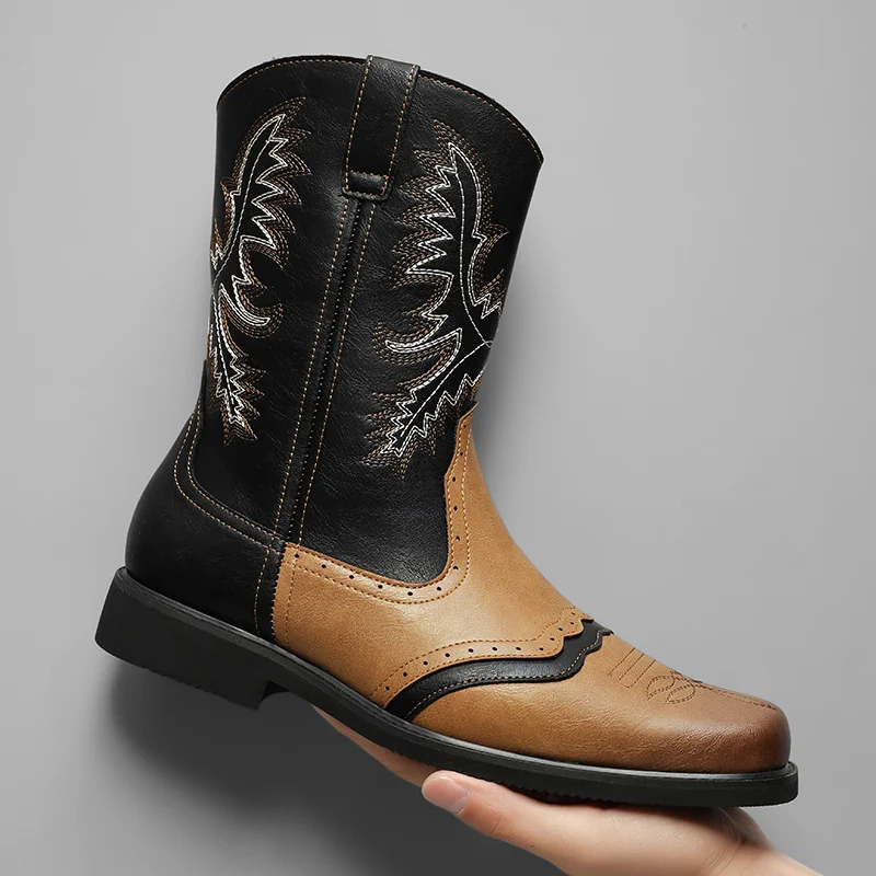 

Мотоциклетные защитные ботинки мужские четыре сезона модные высокие противоскользящие удобные дышащие ботинки для бездорожья больших размеров