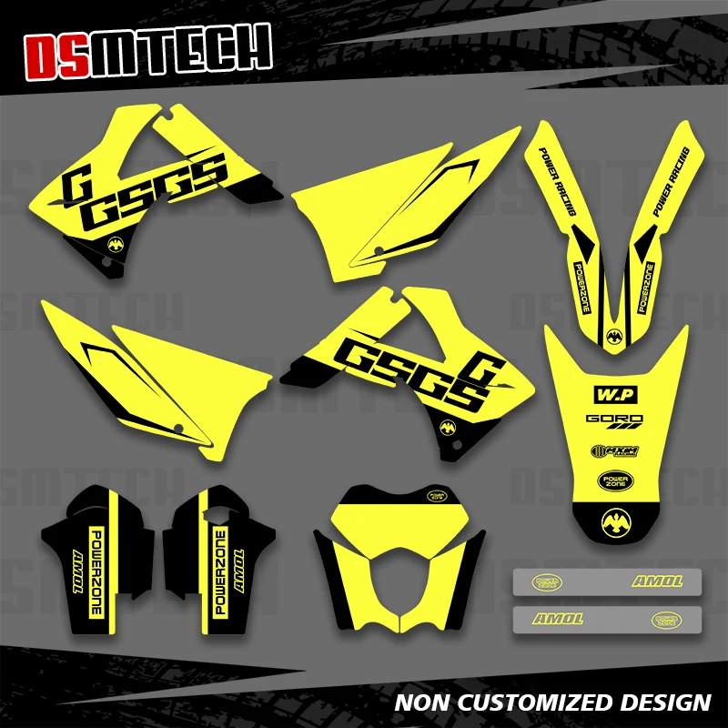 

DSMTECH For Gas Gas GASGAS EC MC 125 200 250 300 450 2010 2011 Graphics Decals Stickers Background Custom Number 005