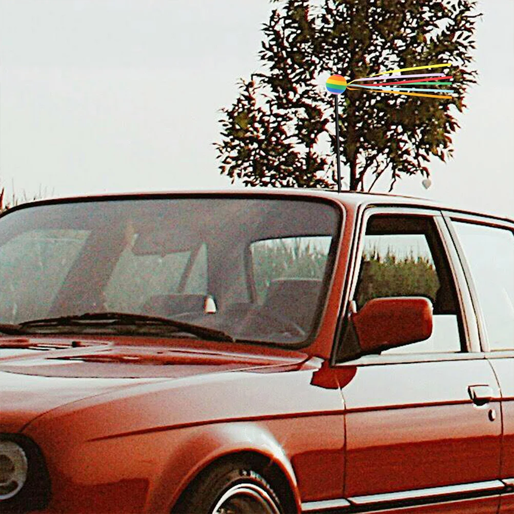 

4Pcs Automotive Antenna Topper Cute Stylish Waterproof Exterior Car Decoration Strong Impact Resistant Vehicle Accessory