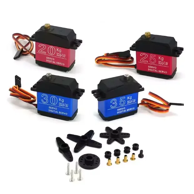 High torque metal gear digital servo 20KG 25KG 30KG 35KG robot arm module