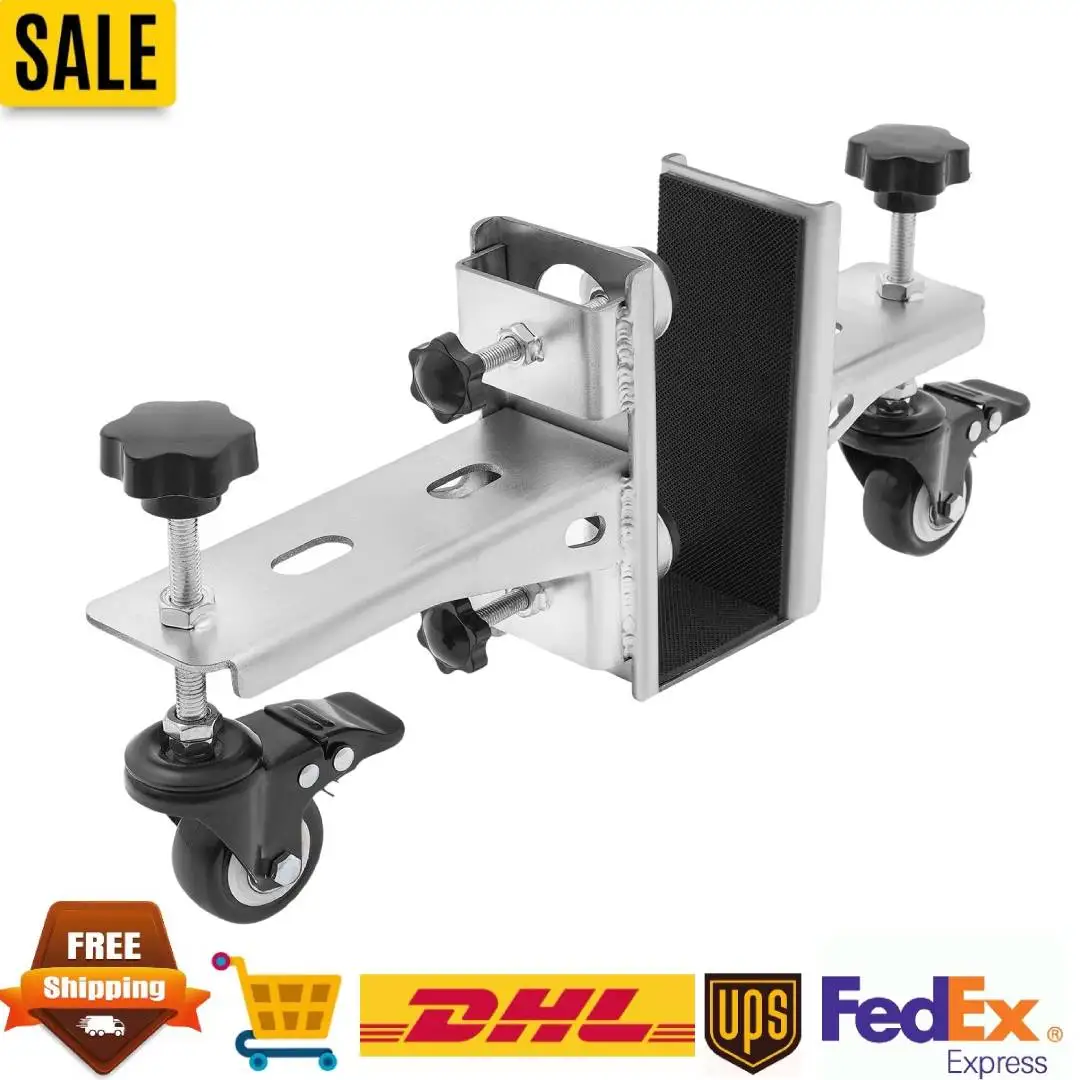 

Door Installation Tool 2-Piece Set 300lbs Load, Door Frame Positioning Tool 4 360° Rotating Wheels with Brakes for Fire-rated