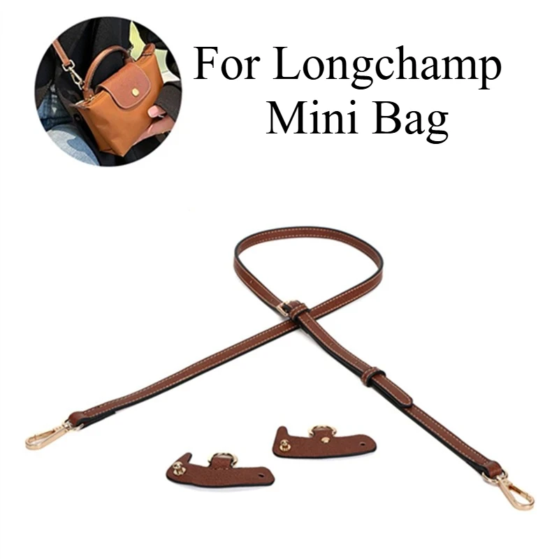 

Adjustable Shoulder Leather Strap Buckle Kit For Longchamp Mini Handbag Bag Transform To Crossbody Bag DIY Modificate Accessory