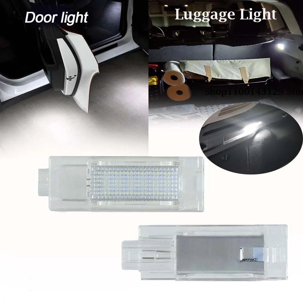 For Alfa Romeo Giulia Giulietta Stelvio 147 159 Mito Spider Brera LED Welcome Door Courtesy Light Luggage Glove Box Lamps 1/2pc