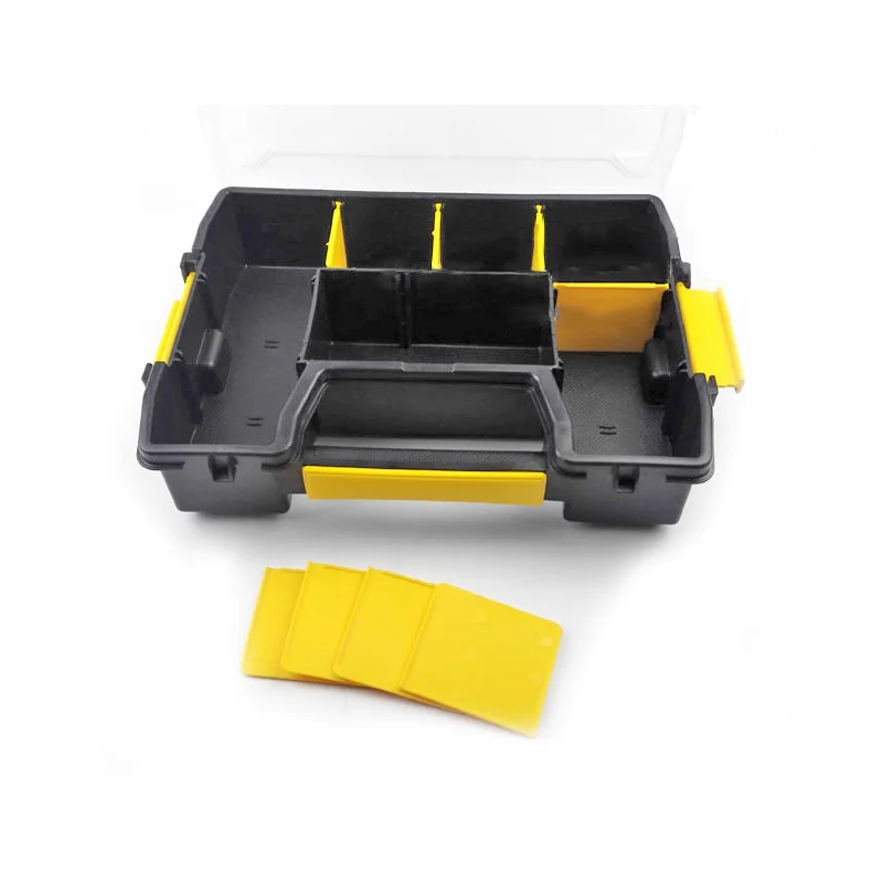 Stanley Removable Dividers Plastic Tool Case Organizer Box Small Parts Compartment Storage Containers For Electrician Accessory