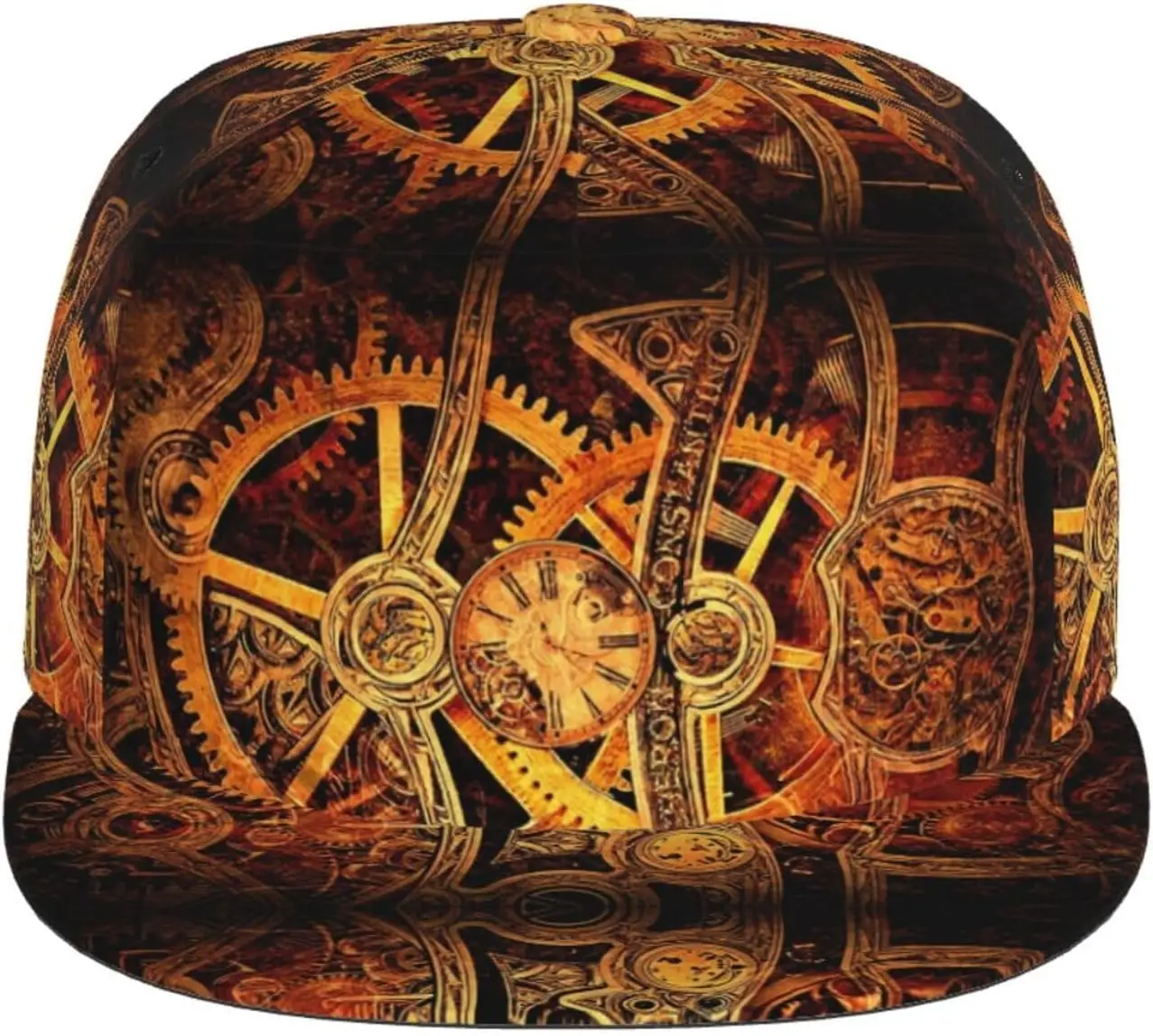 Steampunk Clock Baseball Cap Men Women Steampunk Adjustable Snapback Baseball Hat