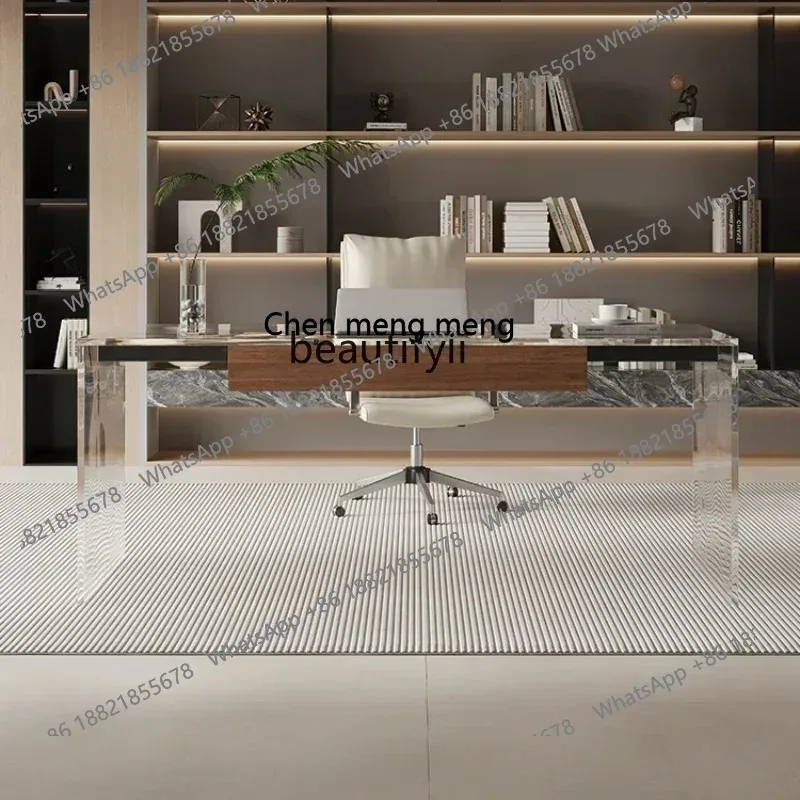 cn8617 LHY New Arrivals Acrylic Suspension Desk Designer Modern Minimalist High-End Desk Study Home Small Apartment Computer Tab