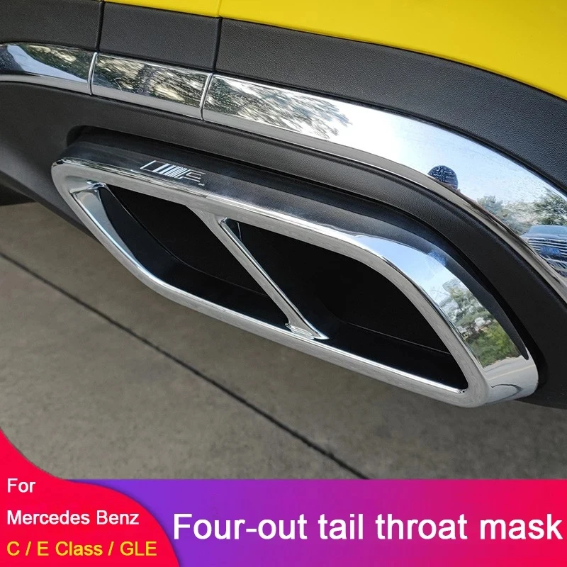 

Car Tailpipe Muffler Exhaust Pipe Tail Throat Exterior Accessories For Mercedes Benz C E CLE Coupe W213 W214 W206 W205 C205 C236