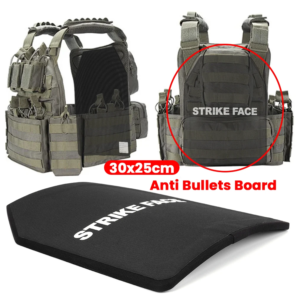 

30x25cm Bulletsproof Protective Plate Safety Vest PE NIJ III/NIJ IIIA Pure PE Ballistic Body Armour Backpack Deck Body Armor