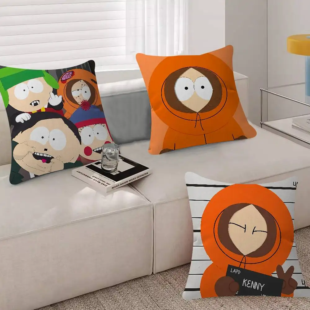 Cartoon S-S-South Park Cushion Office Cushion Pillowcase Car Cushion Cover45X45CM Lumbar Pillowcase Sofa Pillowcover