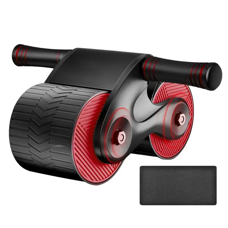 Rebound Abdominal Wheel Core Strength Training Wheel Automatic Rebound Abdominal Exercise Wheel Roller Sturdy Home Gym Exercise