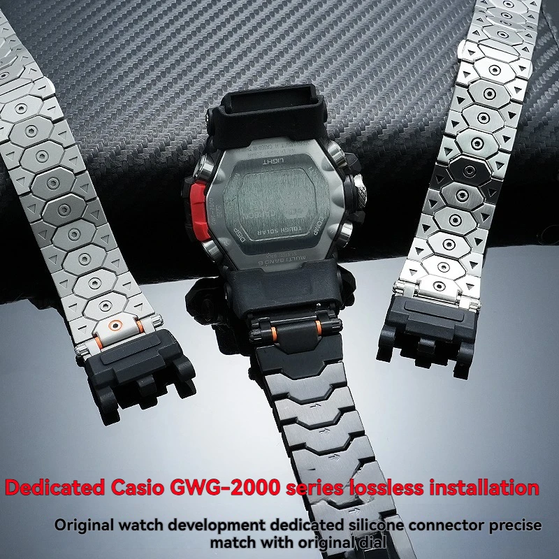 Stainless Steel Watch Band Strap for Casio G-SHOCK Mudmaster GWG-2000 GWG-2040 Metal Replacement Bracelet Men Sports Waterproof - view 4