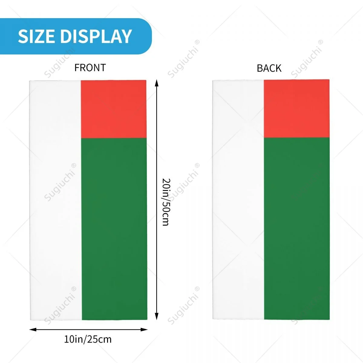 Унисекс мадагаскарский флаг, шейный платок, шарф, маска для лица, шарфы, обогреватель для шеи, аксессуары для велоспорта, походов